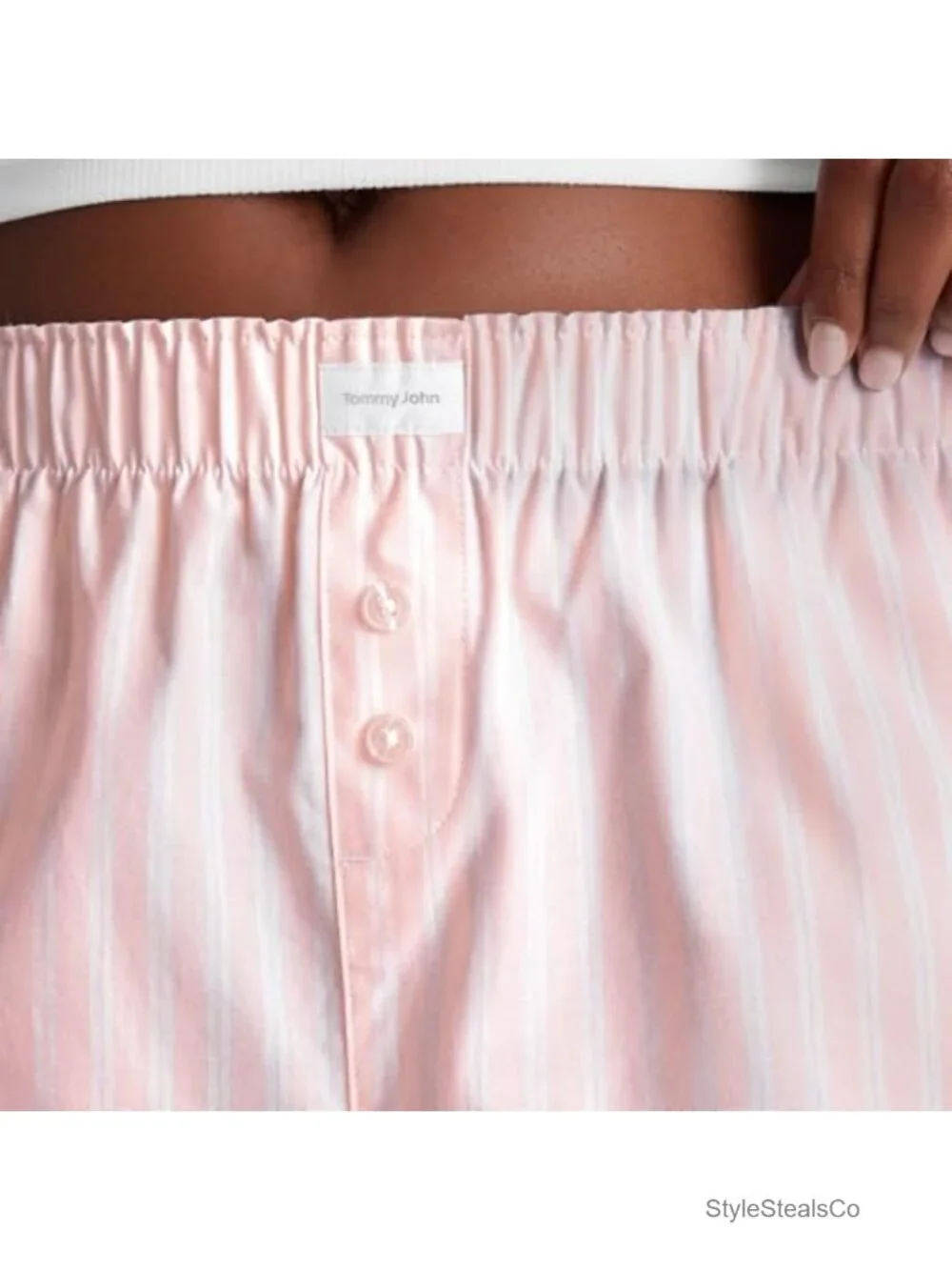 Women's Sleep Woven Boxer Short Tagless Cotton Pajama Bottom